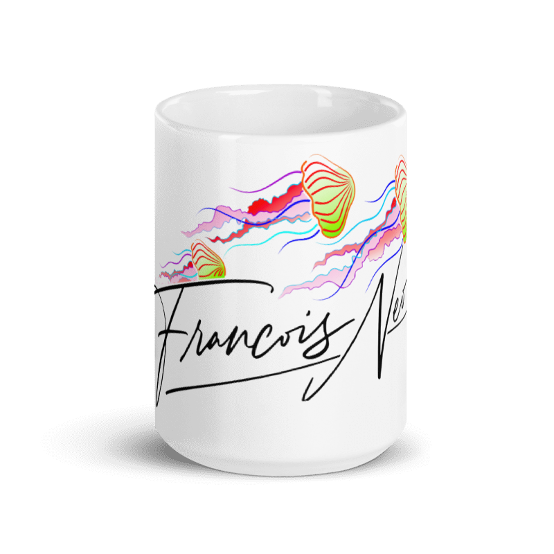 Jellyfish White Mug